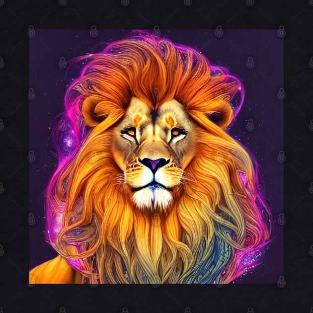 Cosmic Lion by LyndiiLoubie